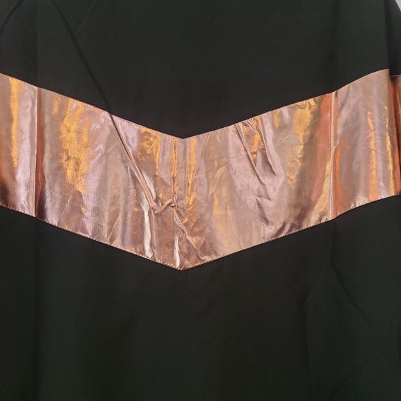 Zyia Pink Shine Rose Gold Metallic Block Jacket Size S - Picture 4 of 7